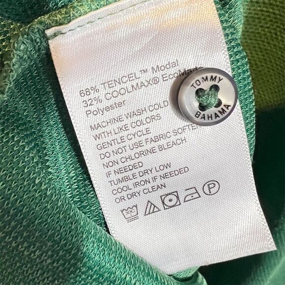 Tommy Bahama Island Zone Coolmax Polo Shirt Men’s 2XL Green Short Sleeve - Picture 5 of 6
